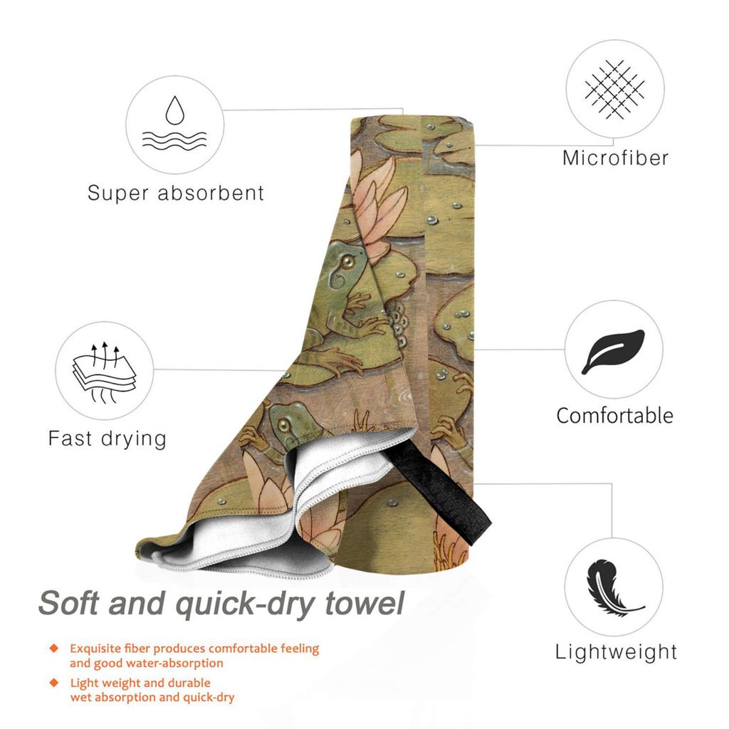 Metamorphosis Frog Beach Towel Soft Microfiber Quick Dry Absorbent Quick Towels For Bath