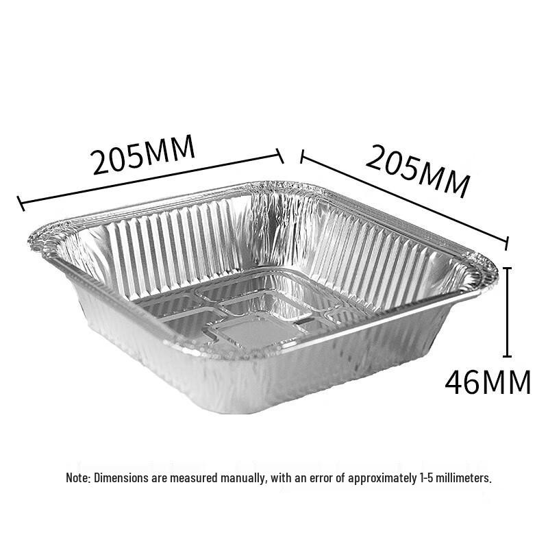 Faxilon 8-inch Square Aluminum Foil Pans (20 Pack)
