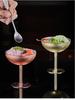 Creative High-Stemmed Stainless Steel Cocktail and Ice Cream Glass
