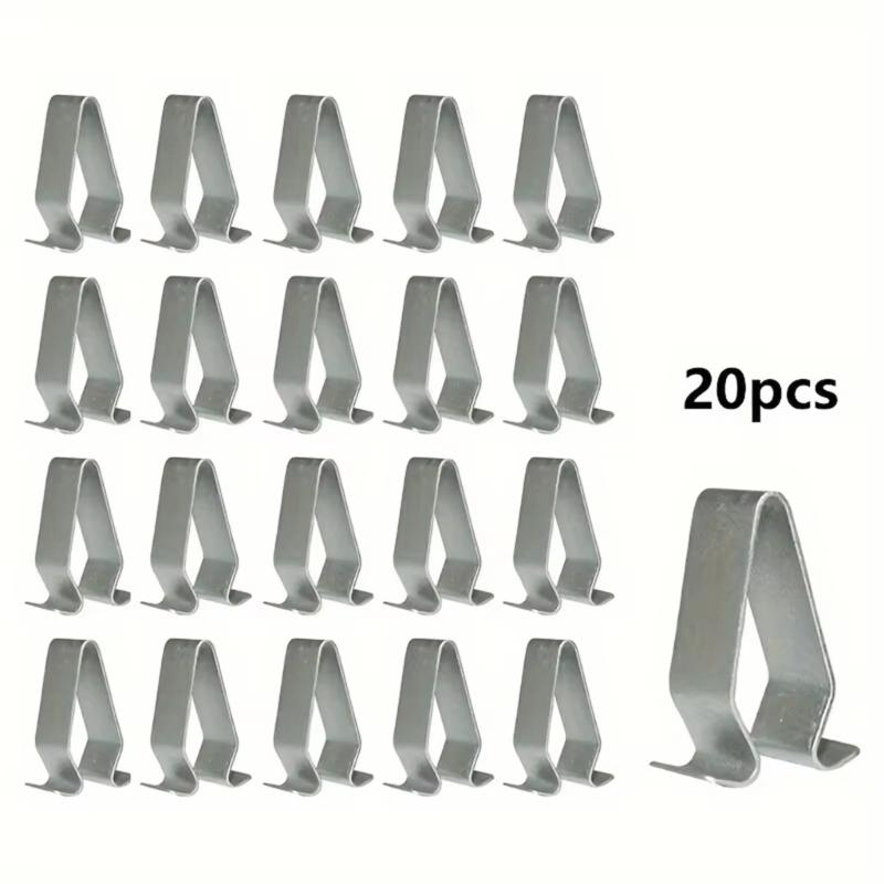 20pcs Trunk Tailgate Retainer Clips Automotive Accessories Car Door Strips Lining Metal Fastener Clips Trim Panel Clip