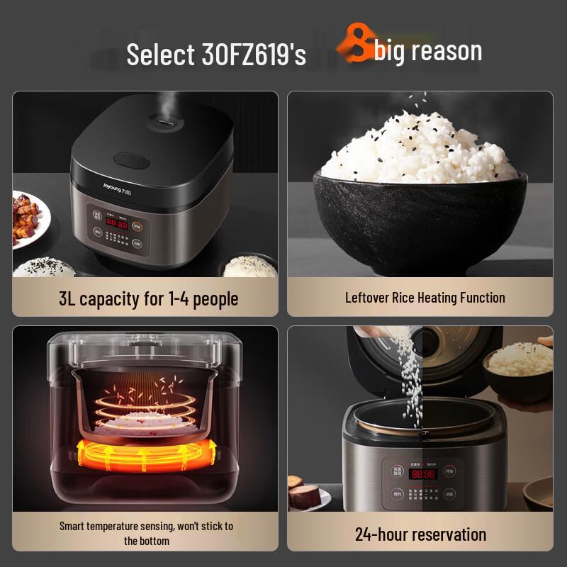 Joyoung 3L Smart Rice Cooker CN plug (adapter included)