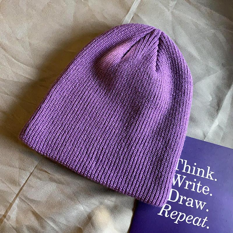 Vintage Knitted Winter Hat With Thick Warm Acrylic For Men And Women