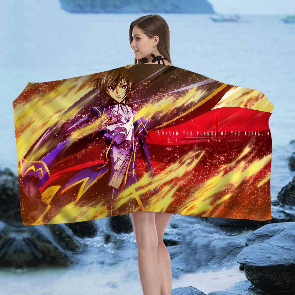 C-Code-Geass L-Lelouch Microfiber Beach Towel Absorbent Quick Dry Soft Yoga Swimming Resort Mountain Climbing Towel