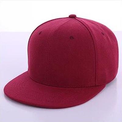 Unisex Flat Brim Baseball Cap For Men Women Fashion Color Plain Snapback Hat Outdoor Leisure Patchwork Hip Hop Sun Hats