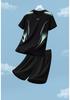 Men's Quick-Dry Sports Suit: Short Sleeve T-Shirt & Summer Fitness Football Training Gear. Custom Logo Option Available.
