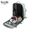 High-End Waterproof Backpack: Women's Leisure Travel, Men's Wet/Dry Separation, Large Capacity Schoolbag, Laptop Compatible.