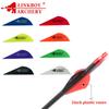 Linkboy-Archery Plastic Arrow Vanes Feather Accessories for Carbon Arrows DIY Compound Bow Shooting Hunting 2 '' 36Pcs 5