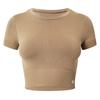 4th & Reckless Womens/Ladies Crew Neck Slim Crop T-Shirt