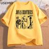 JONAS20 Greetings Tshirt Men Women Retro 90s Tshirt Printed Cotton Short Sleeve Hip Hop Tees Round Neck Casual Streetwear