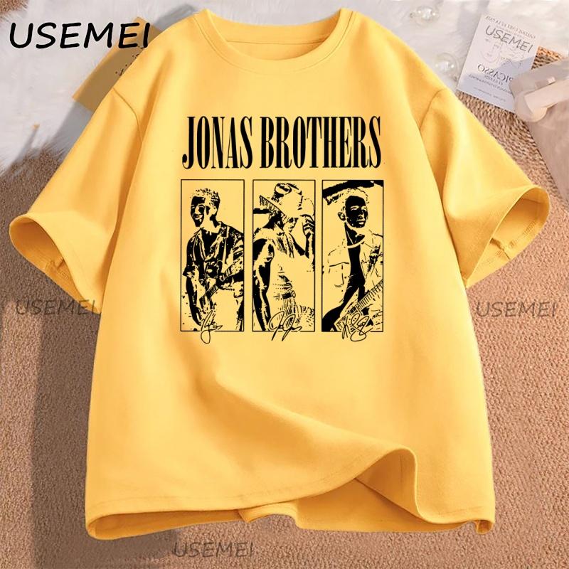 JONAS20 Greetings Tshirt Men Women Retro 90s Tshirt Printed Cotton Short Sleeve Hip Hop Tees Round Neck Casual Streetwear