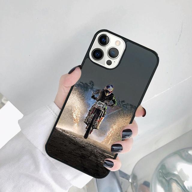 Moto Bike Motocross Phone Case Cover For iPhone 17 Air 15 16 14 11 12 13 Pro MAX Plus