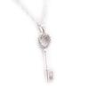 Les Trésors De Lily [J8498] - Designer Silver 'Key of Mysteries' Necklace