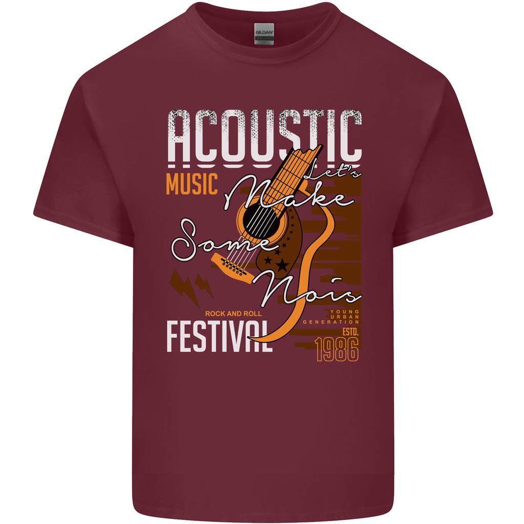 Akustische Musik Country Western Gitarre Unisex Leichtes Baumwoll-T-Shirt