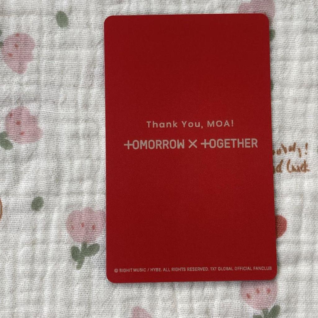 [USED] TXT Beomgyu FC Bonus Fan Meeting MOAZONE Japan Performance Trading Card