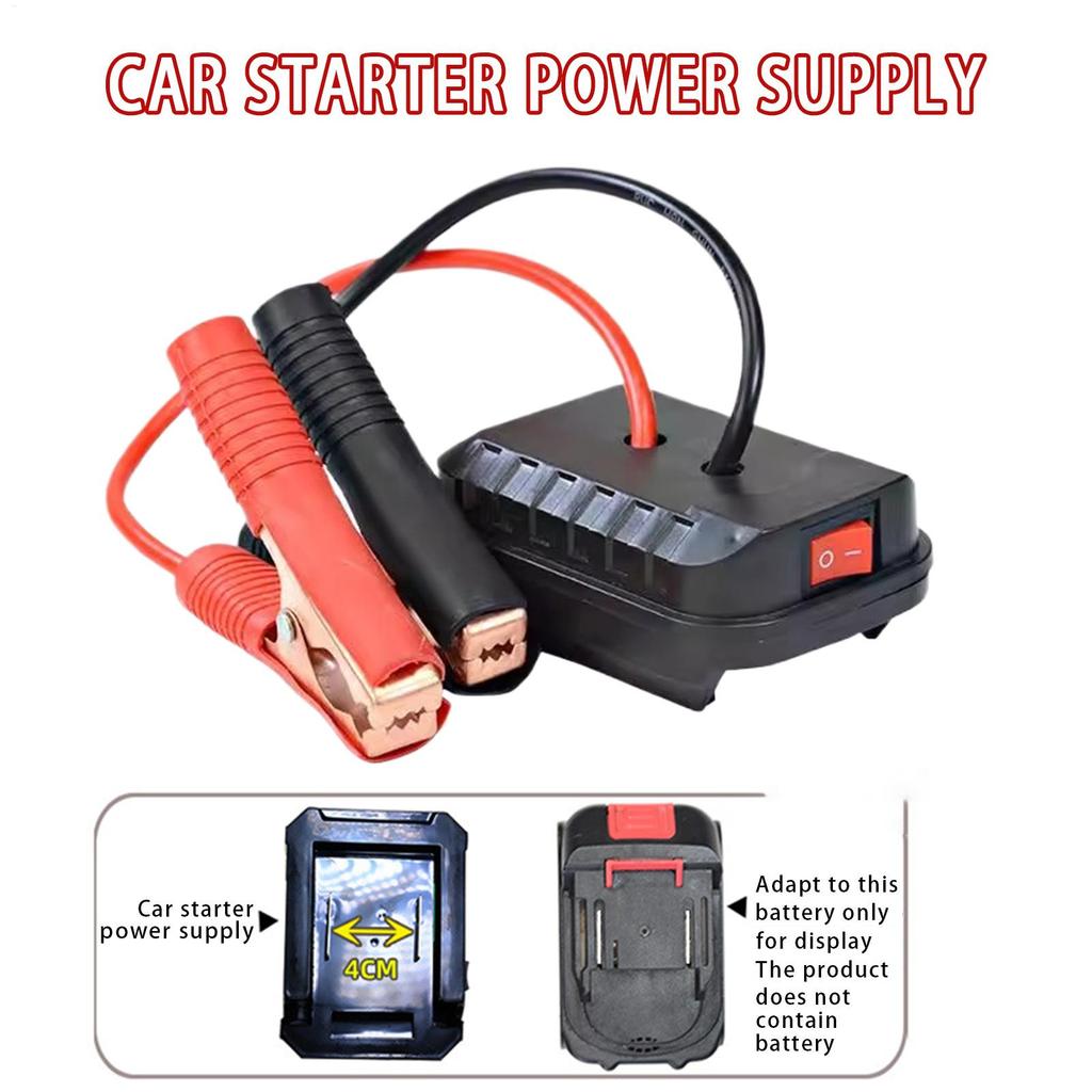 18-21V Car Jump Starter Safe Portable Battery Booster for RV Camping, Auto Emergency Power Inverter, Outdoor Vehicle Rescue Tool
