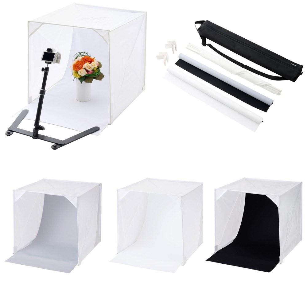 HAKUBA Fotografavimo palapinė Studio Box DSB22-60 60cm dydžio Fono popierius 3 spalvų Sulankstomas laikymo dėklas Produktų fotografijai Blusų turgui Aukcionams Internetu
