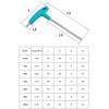 7pcs T-Handle Hex Allen Key Screws Screwdriver Spanner Master Key Hex Wrench 2.5-10mm T-Handle Allen Keys