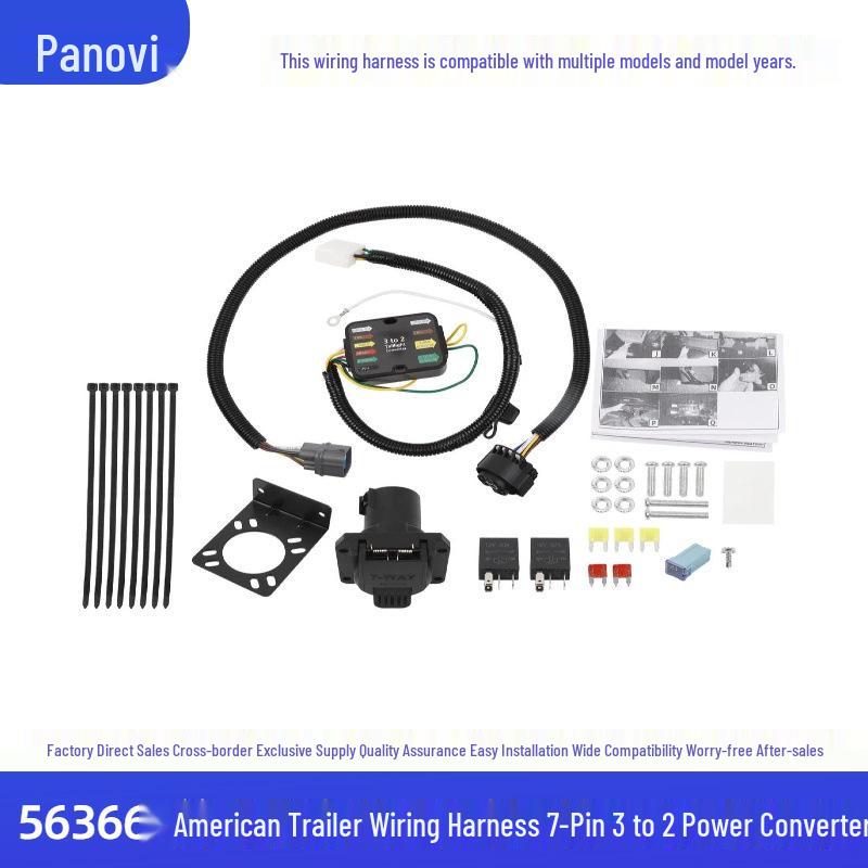 

7-Pin to 2-Wire Trailer Wiring Converter 56366 for Honda Pilot/Ridgeline
