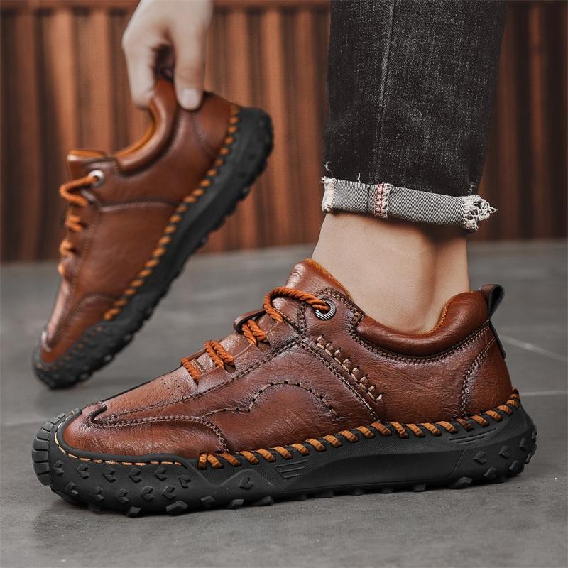 Fashion Leather Fashion Walking Shoes 2025 New Luxury Men Sneakers Male Comfortable Outdoor Shoe High Quality All-match Business Shoes