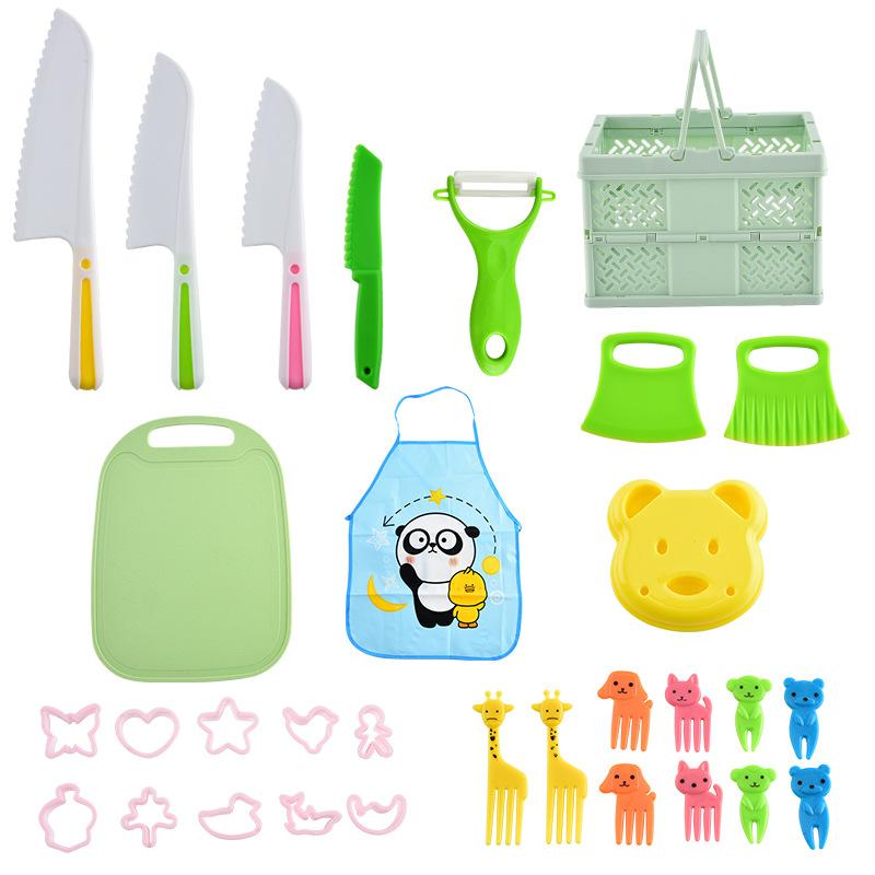 Children's Toys Safety Vegetable Cutters Children's Kitchen Toys Montessori Early Education Toy Set Baking Tools