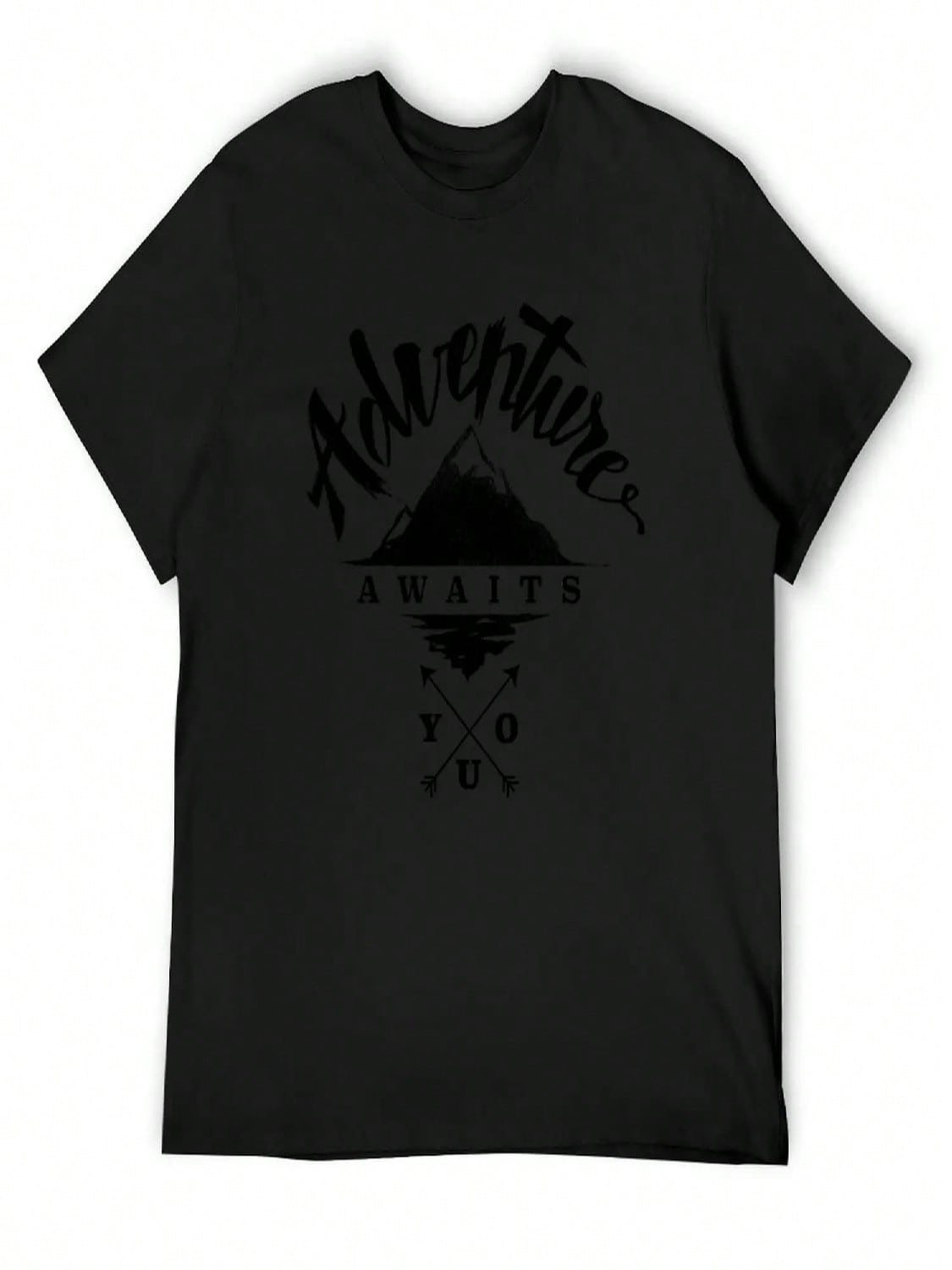Adventure Awaits You - Cool Outdoor Shirt-Design T-Shirt Luxury T-Shirt Customs Design Your Own Sweat Blacks unisexs Funny T Shirts S разноцветный