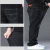 Jeans da uomo taglia grande Tessuto denim ad alta elasticità Pantaloni taglia grande per 45-150 kg Jeans Hombre Jeans a gamba larga Pantalon Homme
