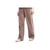 Adidas Originals SS25 Comfortable Soft Breathable Striped Casual Pants Women Bottoms Shadow-Brown Wonder-White JZ5535