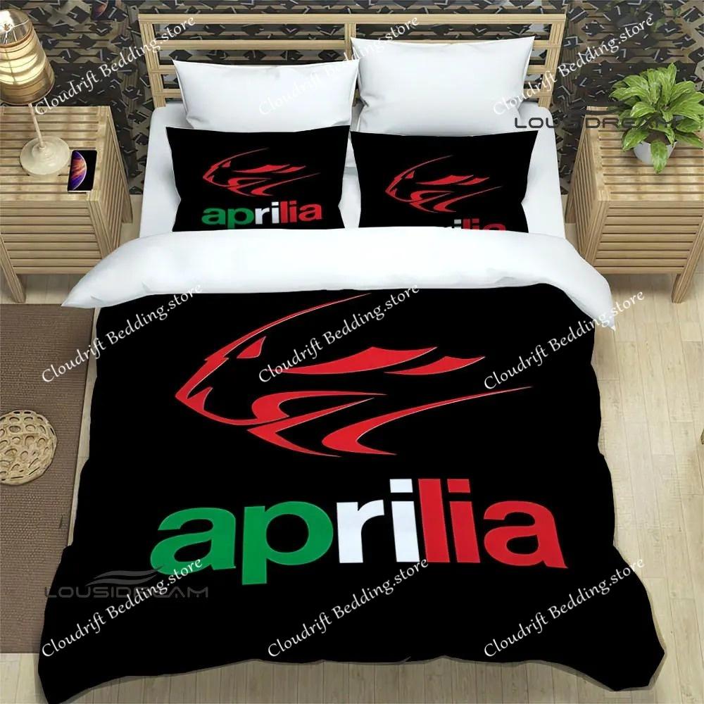 Aprilia Motorcycle Print Bedding Sets Exquisite Bed Supplies Set Duvet Cover Bed Comforter Set Bedding Set Luxury Birthday Gift