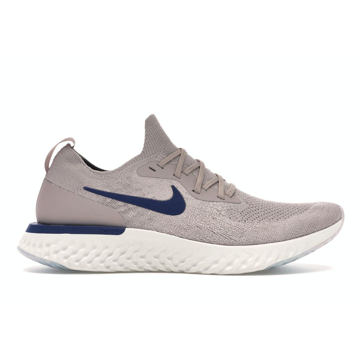 

Кроссовки унисекс Nike Epic React Flyknit Diffuse Taupe Tan Blue-Void AQ0067-201