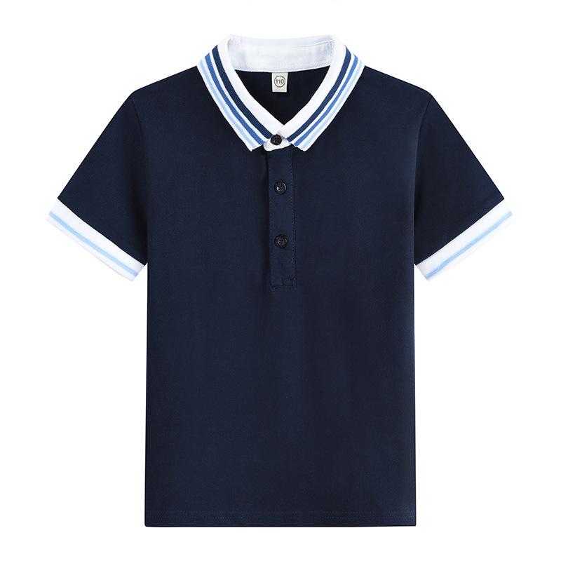 Children's Summer School Polo Shirt - Unisex Short Sleeve White Top for High School, Primary, and Secondary Students.
