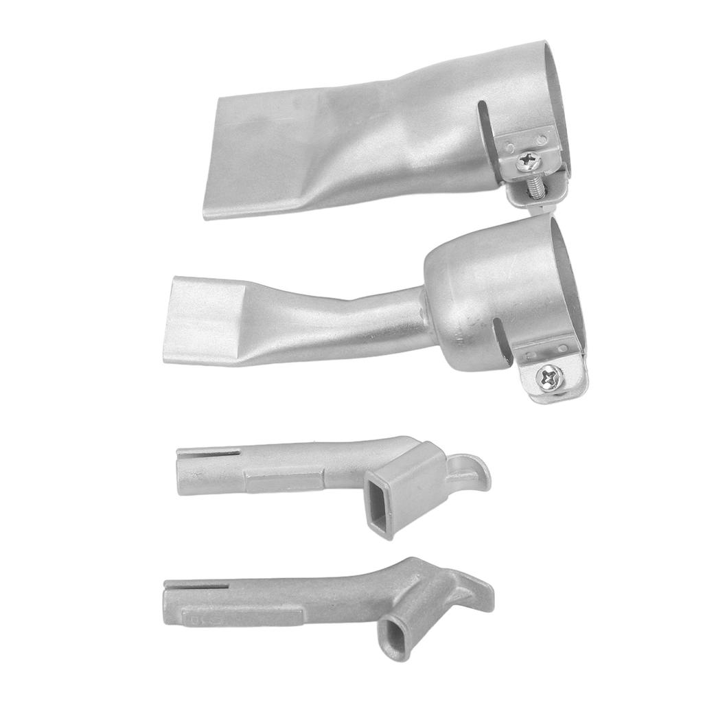 4-teiliges Set Heißluftpistolendüse 2 Stück Flache Breitmauldüsen 2 Stück Schweißdüsen für PP