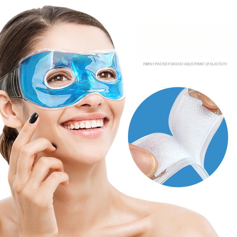 Summer Soft Gel Eye Patch Physical Cooling Both Eyes Soothing Eye Sleep Cool Shading Large Double Hole Eye Mask