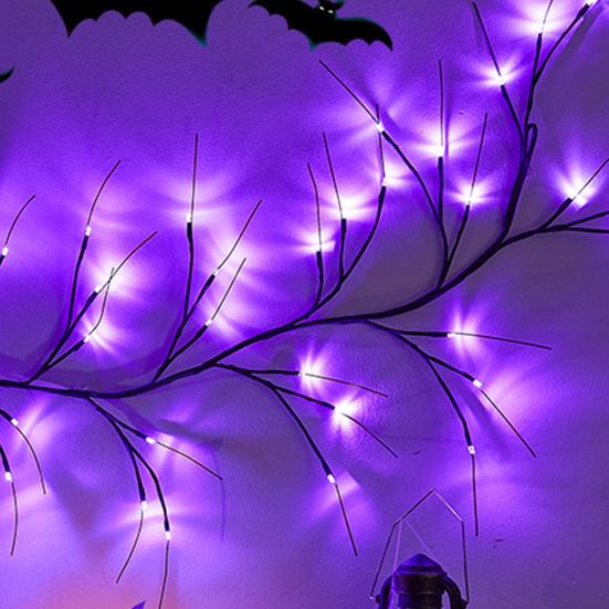 Halloween Light Battery Operated Waterproof Multiple Lighting Modes Willow Vine Twig LED Lamp Photography Prop