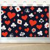 Full suit pattern of playing cards printing polyester wall tapestry suitable for use in living rooms bedrooms offices bars party