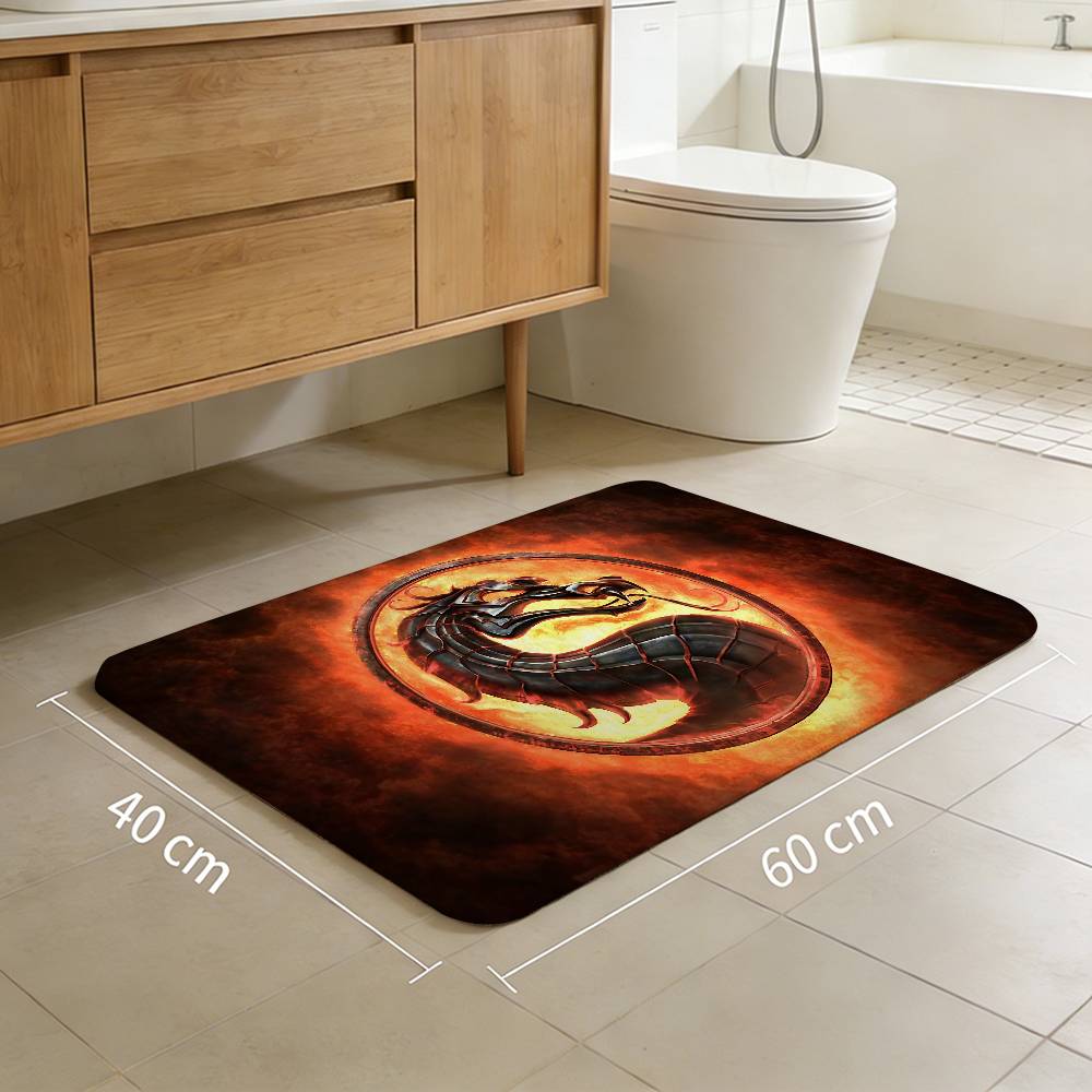 Mortal Kombat Video Game Room Mats Retro Multiple Choice Living Room Kitchen Rug Non-Slip Welcome Rug