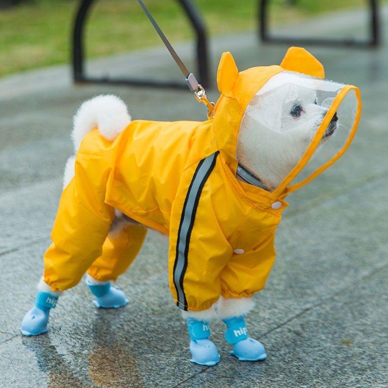 

Летний специальный средний размер Jarre Aero Bull Пончо Корги Дождевик Четырехлапый Водонепроницаемый Все включено Товары для питомцев Одежда для собак XS (recommended weight 0.50 kg-1.50 kg Yellow Bear