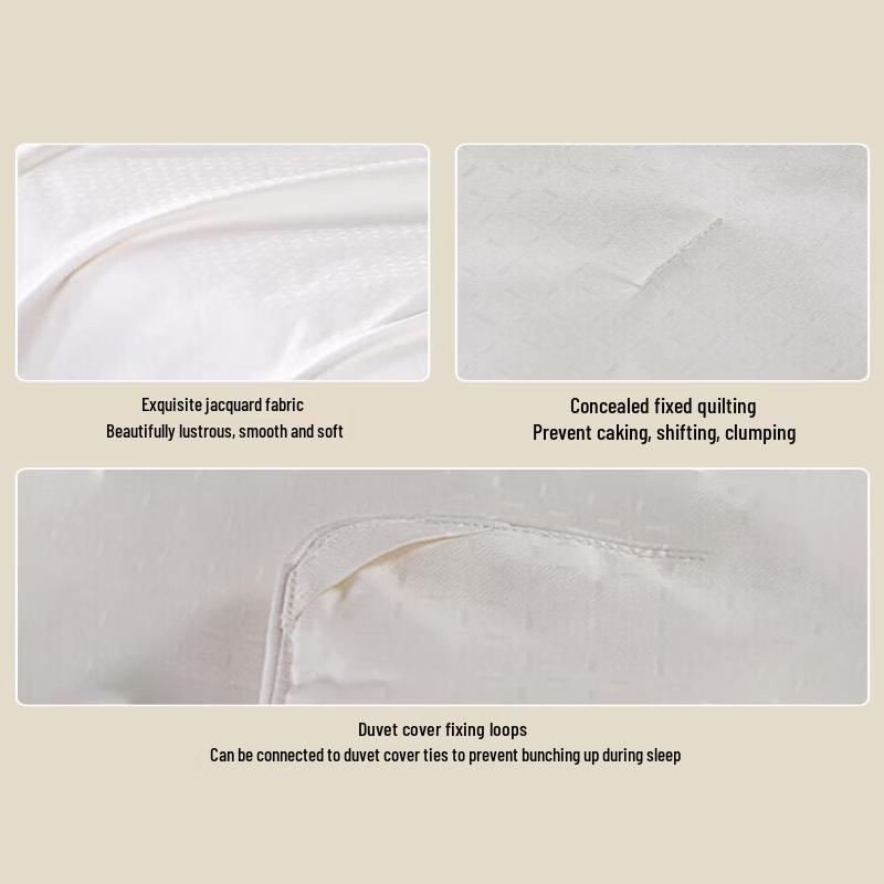Mengjie Silky Jacquard 100% Mulberry Silk Four Seasons Quilt