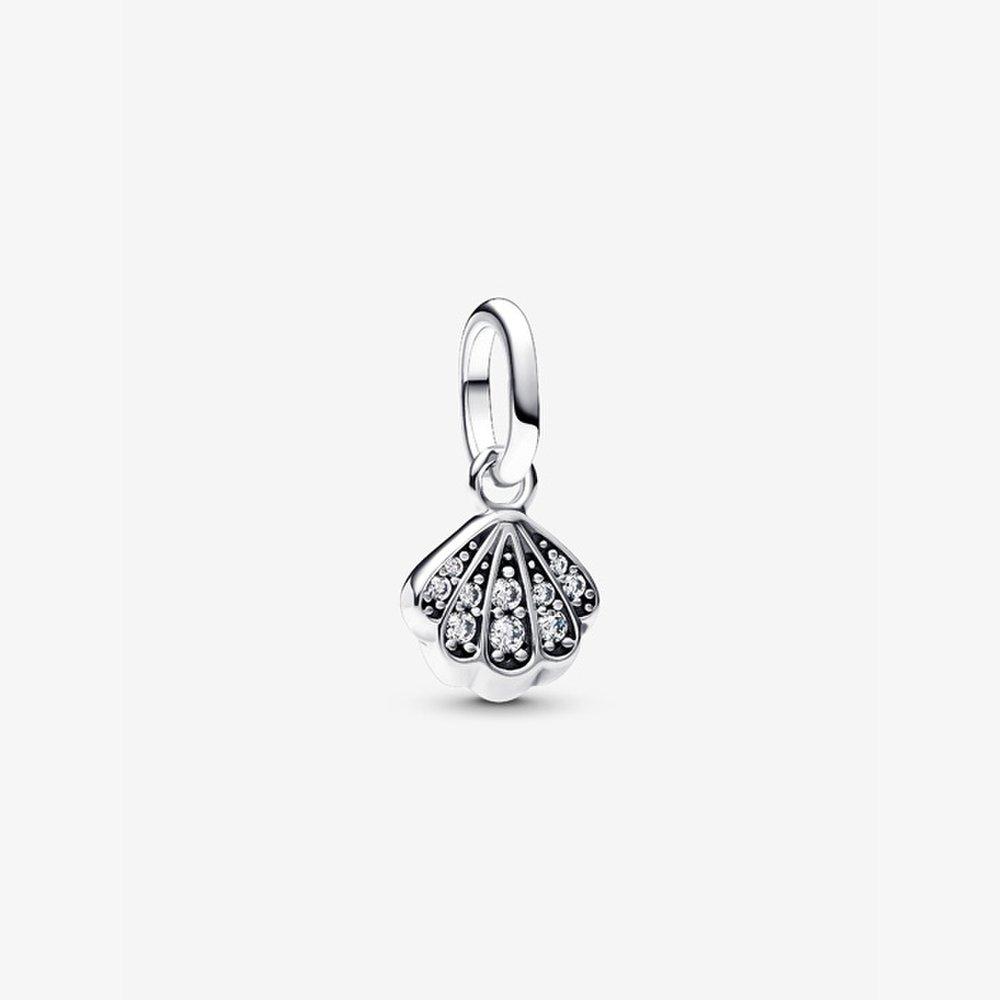 Pandora Sparkling Shell Mini Dangle Charm 793855C01