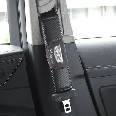 2PCS Microfiber Car Seat Belt Pad Cover Shoulder Protection for ATS BLS CT4 CT5 ESCALADE EXT SLS SRX XT5 XT6 XTS