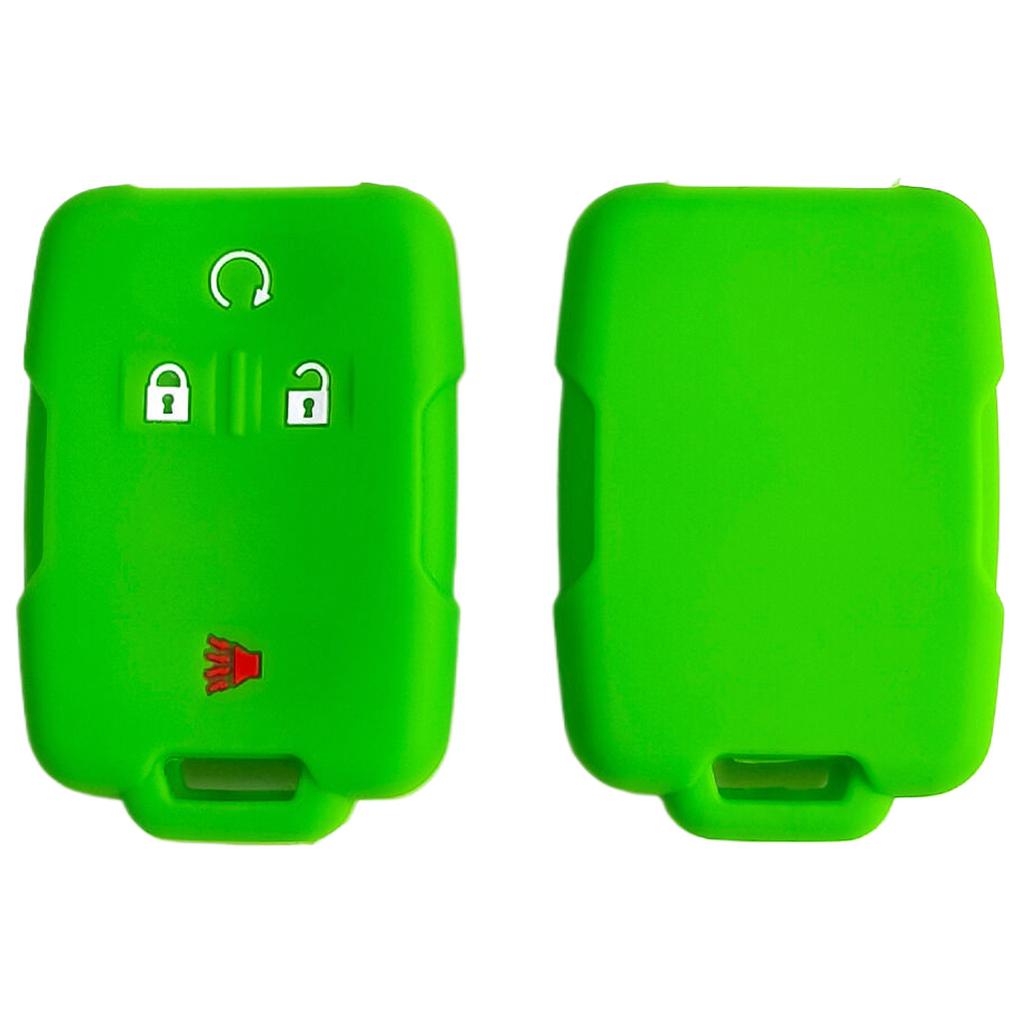 Car silicone key cover for Chevrolet Colorado remote control 3 1 button silicone keychain Silverado GMC car key case
