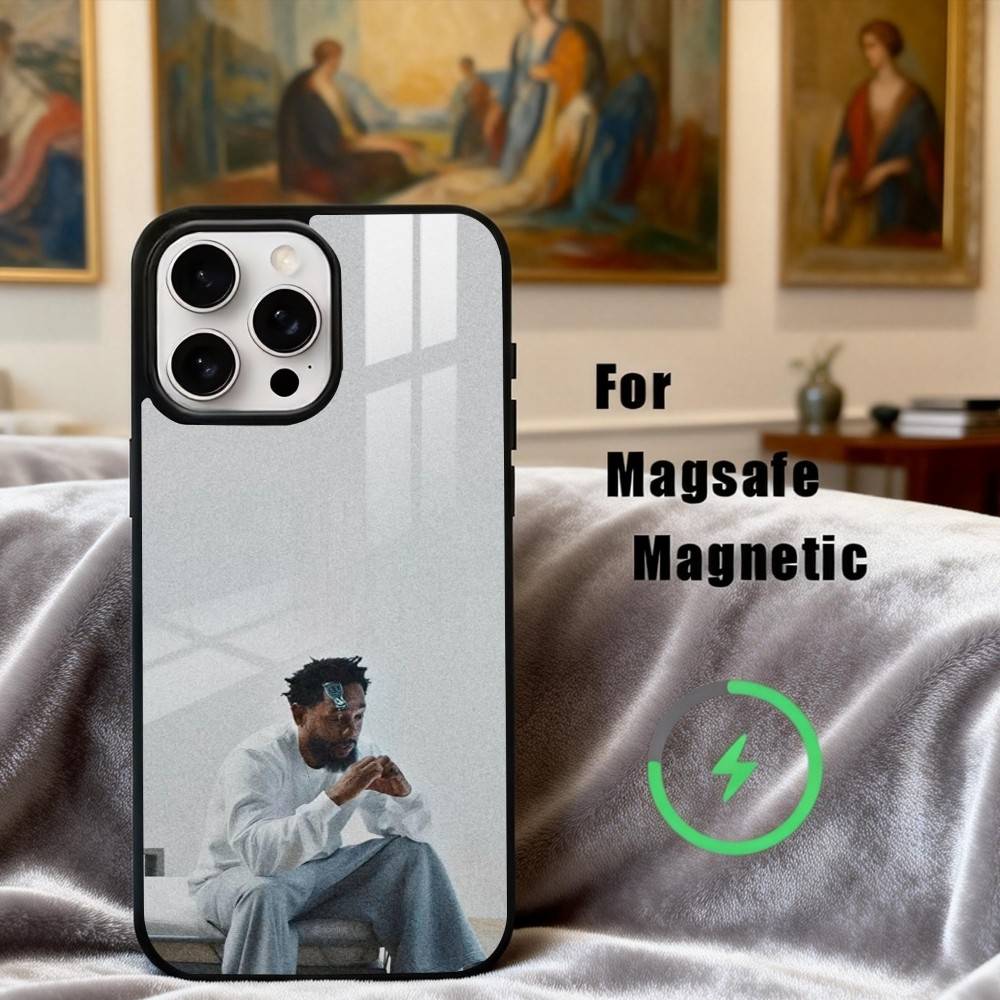 K-Kendrick-K Rapper L-Lamar-R Phone Case For iPhone17,16,15,14,13,12,11 Plus,Pro Max Magnetic For Magsafe Wireless Charging