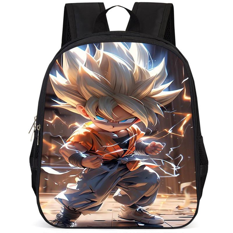 Durable Oxford Cloth Dragon Ball Backpack For Boys And Girls 15-inch Capacity