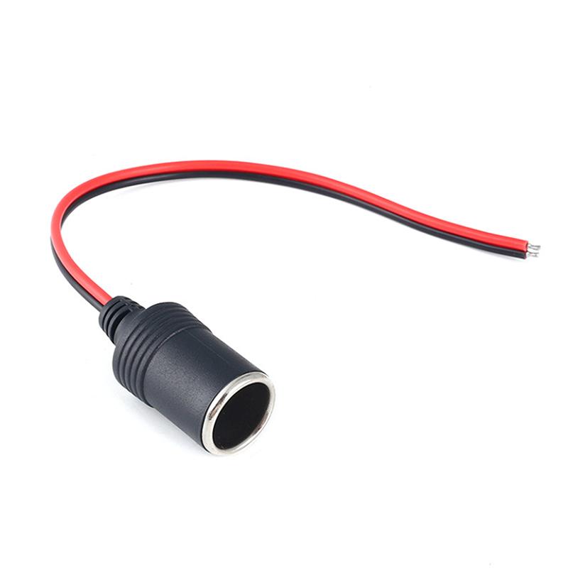 12V Universal Car Cigarette Lighter Charger With 30Cm Cable 10A/15A/20A Female Socket Plug Connector Adapter