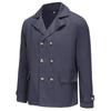 European and American men's retro solid color coat breasted casual heavy industry cross-border men's clothing fashion open lining solid color coat men