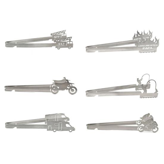 Kitchen Tongs Stainless Steel BBQ Tongs Heat Resistant Non-Slip Grip Barbecue Clamps Rust-Proof Metal Pliers for Grilling