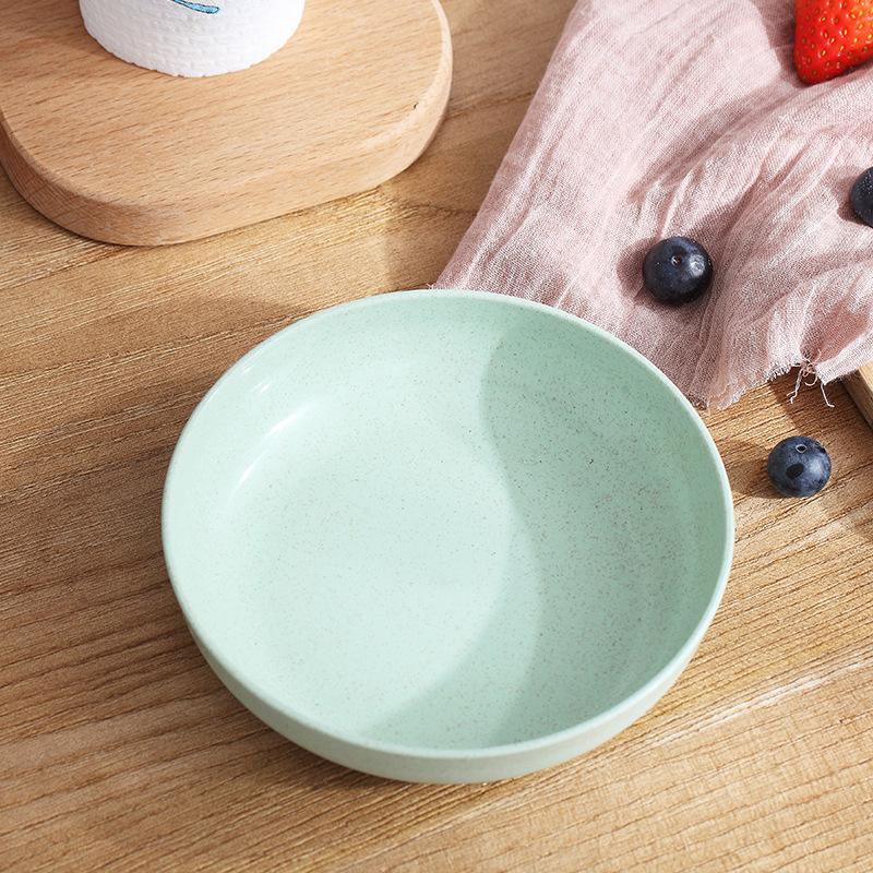 Fruit Tray Hexagonal Square Square Dessert Snack Food Wheat Straw Thickening Tray Fruit Tray