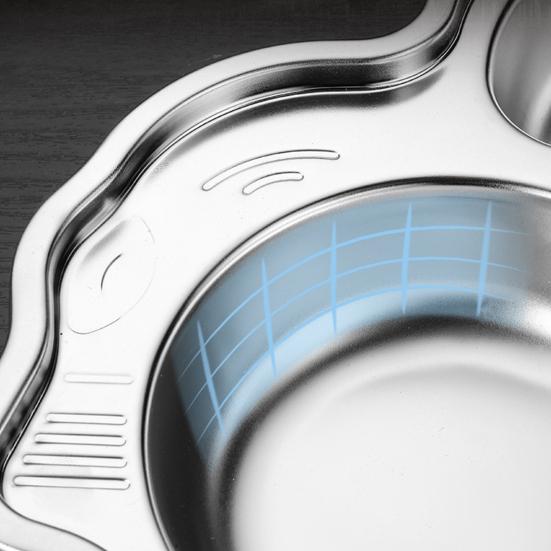 Dinner Plate Eco-friendly Rust-proof Stainless Steel Separate Baby Food Plate for Home