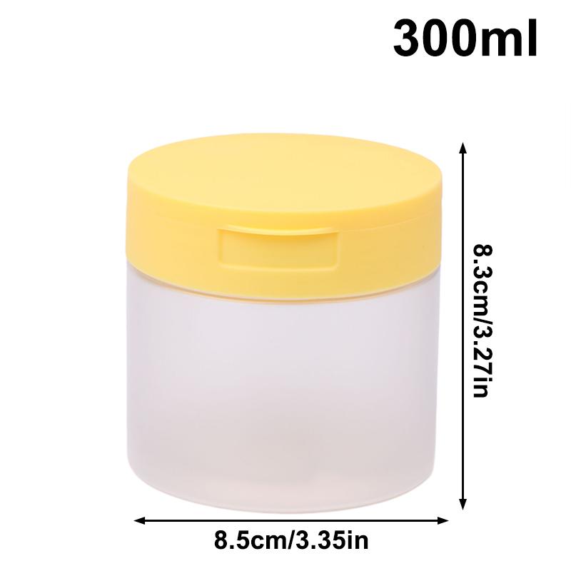 200-350Ml Makeup Remover Pad Jar With Tweezers Round Clear Container Jars Empty Bottle Wide Mouth Flap Bottle Storage Lotion