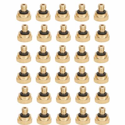 30PCS 10/24 UNC Thread Brass Misting Nozzle Brass Mist Sprayer Nozzle  Landscaping Humidification
