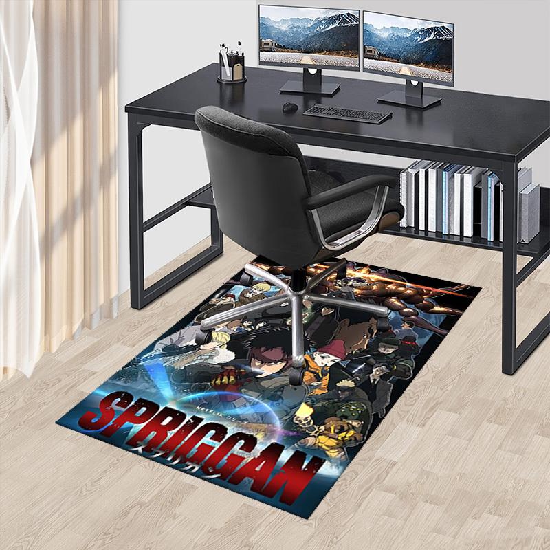 

1pc Spriggan Anime Cartoon Design Office Chair Mat Non-Slip Carpet for Home Decor, Suitable for All Seasons, Ideal Gift for Fans.U050 60cm by 90cm